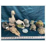 Collection of outdoor lawn ornaments