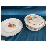 Harker Pottery cooking ware casserole dish and