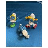 2 1/2 inch Smurf figurines