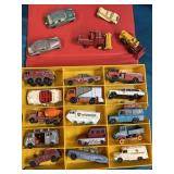 Vintage collection of matchbox cars With case