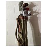 Right handed golf clubs that vintage, bag is a