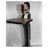 Painted Wood Butler Stand 37" tall, 18" deep,