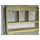 Large Painted Wall Shelf  25" tall, 24-1/2" wide,