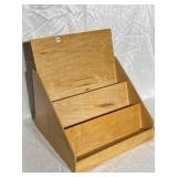 Wood Step Display 16"tall, 15-1/2" wide, 13" deep