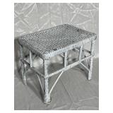 Small Wicker Footstool12" tall, 14"x9-1/2"