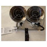 Propane heater, Mounts on propane tank. Has a