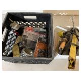 Crate full misc garage items