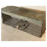 Victor live trap measures 23 inches wide 8 1/2