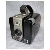 Vintage Brownie Hawkeye camera, flash model.