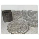 Glassware including a tissue box cover