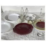 Bakeware, plate and misc items