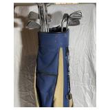 Left Handed Golf Clubs and Bag