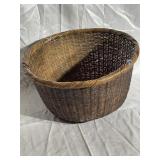 Very Old Round Tightly Woven Basket 15" diameter