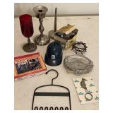 Misc lot of Field and stream cards, candle and