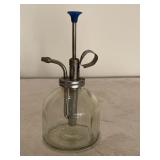 Vintage Clear Glass Plant Mister with Silver