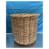13.5" Diameter wicker basket 13 inches high