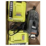 Assortment of Ryobi chargers