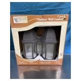 West minister lighting two outdoor wall lanterns