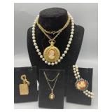 Antique costume jewelry