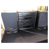 Sharp all in one stereo, has turntable style CD