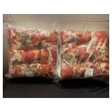 Two new packs of outdoor seat cushions, for