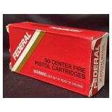 Federal 50 Center fire pistol cartridges 38