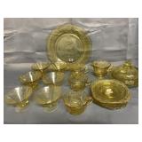 Amber Depression Glass