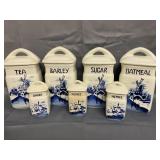 Cannisters made in Czechoslovakia, taller ones are