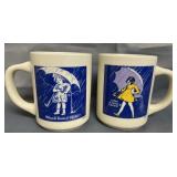 Two Morton Salt Mugs