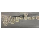 Quantity of Clear Glass Salts Dips