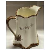 Water pitcher made by the Cash Family- Handpainted