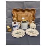 Assortment of his shave cups, shaving home