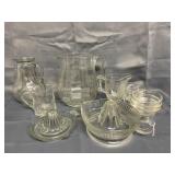 Assortment of clear glass