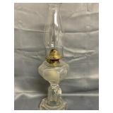 Clear Glass Lamp 10" tall