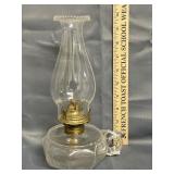 Clear Glass Finger Oil Lamp 4-1/2" Tall