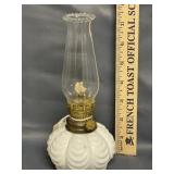 Milk Glass Oil Lamp