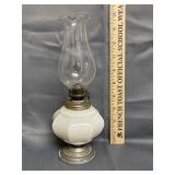 Mini Milk Glass Oil Lamp