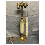 Double Socket Glass Table Lamp