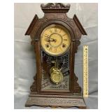Vintage Wood Mantle Clock