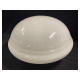 White Glass Lamp Globe 9-1/2" Tall