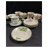 Lusterware Tea Cups and Saucers