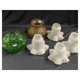 Quantity of Small Glass Tulip Lamp Shades