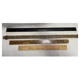 Lot of vintage rulers