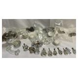 Vintage glass knobs and handle