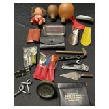 Lot full of small items including a glass