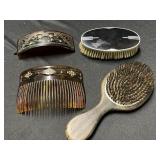 Three VINTAGE Tortoiseshell-Color Barrettes - 2