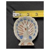 Small turkey figurine/ ashtray. Measures 3 1/4