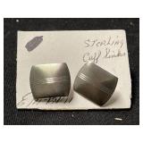 Very nice pair of sterling silver cufflinks