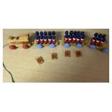 Kids wooden toy train