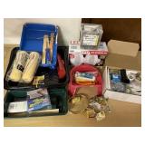 Home improvement lot of paint rollers,light & more